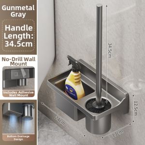 All-Angle Bathroom Wall-Mounted Toilet Brush