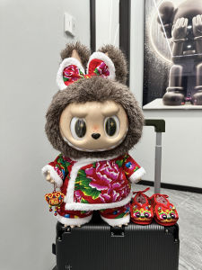 Original Version 58cm Clothes for Leader Doll Big Angel Baby Doll Northeast Big Flower Pattern Cotton Fabric Doll Outfits