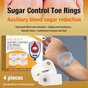 Sugar Control Toe Rings Gentle Relieve Discomfort Health Care Ring