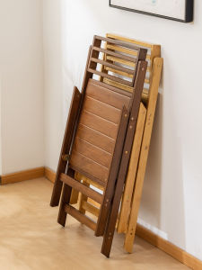 เก้าอี้บาร์พับได้ ทรงเรียบง่าย สไตล์โมเดิร์น ไม้ยางกุหลาบ ที่นั่งสูง เก้าอี้ริมทางเดินกลางแจ้ง ร้านอาหาร ชานชาลา ที่นั่งแบบมีที่พิง ที่นั่งแบบพับได้สำหรับบ้าน