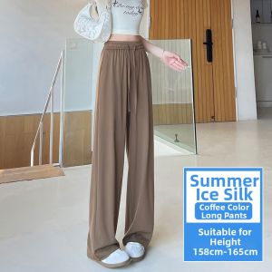 JIANGLU | Plus Size Silk Lyocell Trousers Summer