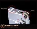 2 IN 1 Jobon ZB-939-1  Jet Flame & Ghost Flame Lighter (Silver). 