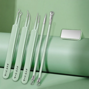 XIAOTIANLAI | Bộ Kim Loại Mụn Siêu Nhọn Bộ Dụng Cụ Làm Đẹp Loại Bỏ Mụn Đầu Đen Và Mụn Bọc Cho Mọi Loại Da