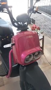 Sarung jok sepeda listrik PACIFIC MAGENTA motif POLOS / Bungkus jok sepeda listrik TYPE PACIFIC MAGENTA