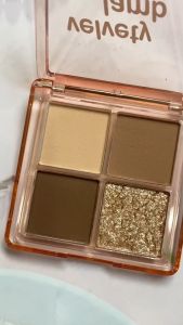 ขายดี พาเลทอายแชโดว์ WODWOD เนื้อแมท ชิมเมอร์ โทนน้ำตาลส้ม No.W863