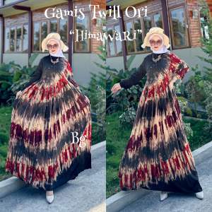 Gamis Twill Bg Collection Motif Himawari