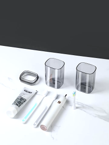 Transparent Soap Box with Lid Sealed for DrainingTravel Toothbrush Mouthwash Cup Portable Soap Box