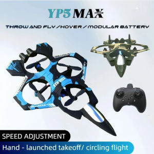 New YP5MAX Remote Control Fighter Four Axis Fixed Height Unmanned Aerial Vehicle Rolling and Throwing Special Effects Toy Plane