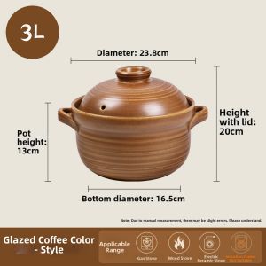 Heat-Resistant Ceramic Cooking Pot