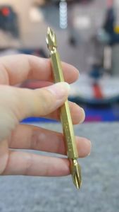 BOSCH Original 45-150mm PH2 Double Ended Gold Screwdriver Bit / Bosch Screwdriver Bit With Magnet