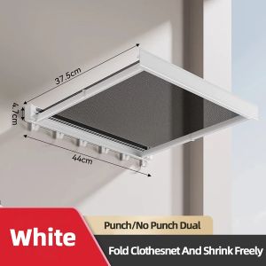 Foldable Wall Mounted Hat and Clothes Rack - Space Saving Multi-Hook Organizer for Bathroom Balcony and Entryway Storage