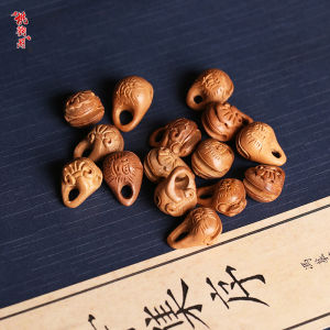 เครื่องประดับแฟชั่น DIY แท้สำหรับเด็ก เครื่องรางนำโชคไม้พีช ลูกปัดห้อย สร้อยข้อมือเชือกแดง อุปกรณ์ทำเครื่องประดับ