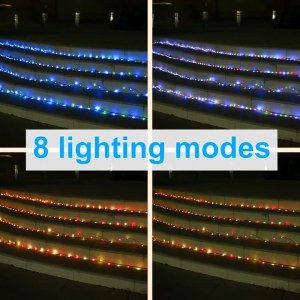 Diwali Lights 7/12/22/32M Solar Lights Outdoor Waterproof 8Modes Deepavali Lights Fairy String Lights PVC Tube Copper Lights