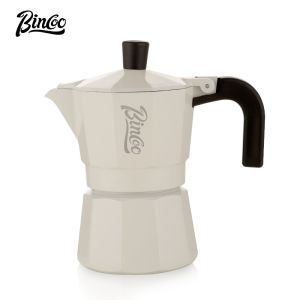 BINCOO Double Valve Coffee Moka Pot Italian Coffee Pot Extraction and Espresso Duo Set for Home Camping and Outdoor
