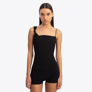 Pure Color Twist Back Crop Top Womens High Waist Seven/Nine Pants Polyester T-Shirt Knot Strap Casual Summer Fashion