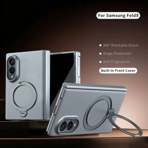 szhaiyu | For Samsung Galaxy Z Fold 8 Ultra Z Fold 8 7 6 5 4 Skin Feel Case With 360 Rotating Magnetic Kickstand Screen Protector Cover