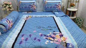 [HCM]Bộ Drap mền + áo gối ( 5 món) thun Ý 5D Cao Cấp mát lạnh thấm hút tốt. đủ size