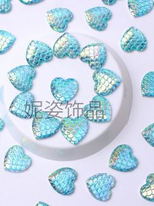 เล็บ DIY รูปหัวใจเรซิน 12 มม. สำหรับตกแต่งโทรศัพท์มือถือ เครื่องประดับตกแต่งเล็บ เครื่องประดับแฟชั่น เครื่องประดับ DIY