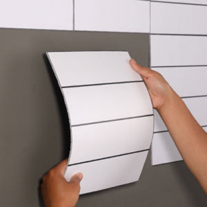 2024 30X30CM 1 piece 3D peel and stick heat-resistant vinyl waterproof wallpaper 3D white three-dimensional wall sticker self-adhesive wallpaper tile pattern creative