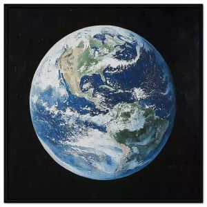 Tranh vẽ chủ đề bảo vệ môi trường trái đất. Tranh treo tường dán tường sơn dầu canvas CGI-2029