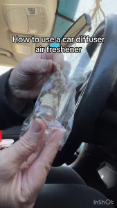 CAR PERFUME 60ML (FREE 10ML EMPTY BOTTLE REFILL) AIR FRESHENER HONEY DEWCOFFEELEMONROSELAVENDER PEWANGI KERETA