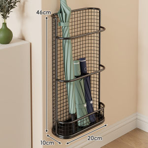 QINQI | Wall-mounted Drill-Free Large Capacity Umbrella Rack