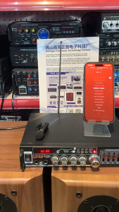 เพาเวอร์แอมป์ AV111BT เครื่องขยายเสียง เพาเวอร์แอมป์ขยายเสียง เพลงเครื่องเล่นเสียง มีบลูทูธ รองรับ USB FMSD