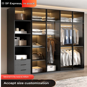 Glass Modern Wardrobe Modern Luxury Design HDB Condo Landed Custom All Sizes Professional Delivery Installation