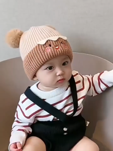 หมวกเด็ก หมวกไหมพรมเด็ก ลายการ์ตูนน่ารัก แฟชั่นฤดูหนาว กันลม ให้อบอุ่น มีความยืดหยุ่นสูง