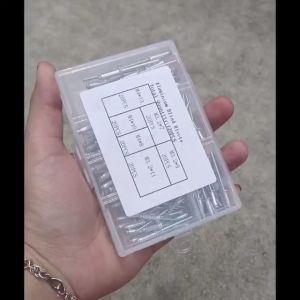 120 pieces Aluminium Blind Rivets Assortment Set Aluminium Pop Rivets Set 6 M3.2 M4 Aluminium Blind Head Rivet Pin Nail