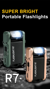 Asafee R7 800LM LED Keychain Đèn pin 180 ° có thể xoay đầu từ túi RGB làm việc ánh sáng không thấm nước EDC ngọn đuốc
