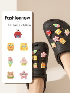 FENKAN | Phụ Kiện Dép Xỏ Ngón Hình SpongeBob Trang Trí