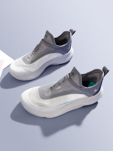 Li-Ning Mens Slip-On Running Shoes Breathable Mesh Sport Sneakers Low Top Lightweight High Rebound Casual Footwear