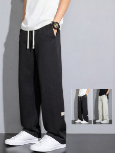 Warrior | Mens Casual Trousers Straight Loose Drooping Pants