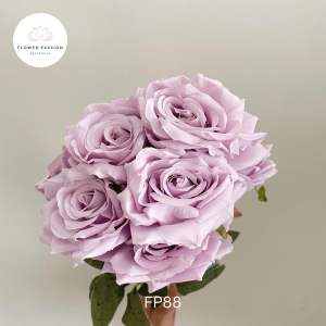 [9 Cabang] Rose Diamond Artificial Flower Bunga Mawar Palsu Premium