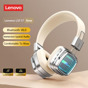 Lenovo | Lenovo LS117 Ambient Infinity Mirror Light Headsets HiFi Stereo Music Bluetooth Headphones Low Latency E-Sport Wireless Earphone