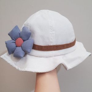 CAE - Topi Anak Perempuan 0-2 tahun Bunga Flower Bucket Hat Import