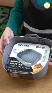 IDEALIFE Wadah Air Fryer Silicon - Basket Keranjang Baskom Air Fryer Silikon