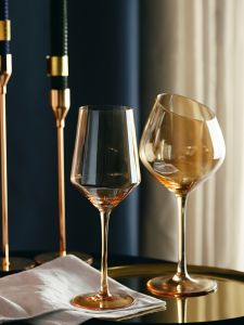 Large Size Crystal Glass Red Wine Cup Set European Style Champagne Glass Creative High Footed Wine Glass for Home Use