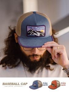 MADEN | American Style Flat Brim Trucker Mesh Hat Five Panels Breathable