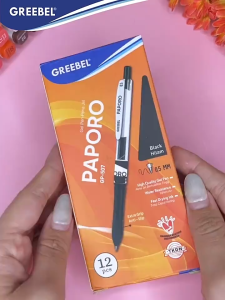 Greebel Pulpen Gel / Gel Pen GP-507 Paporo 0.5 Hitam