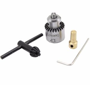 Electric Drill Grinding Mini Chuck Key JT0 0.3-4mm with 3.17mm Shaft 3 Jaws Adapter Kits Mandril Cartridge for Motor