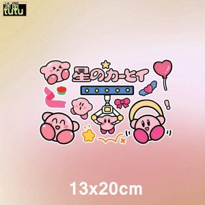 Tutu Kirby Bumper Stickers Electric Car Motorcycle Cartoon Cover Scratches Cute Fuel Tank Cap Decorative Sticker