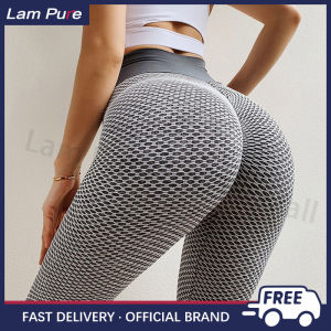Lam Pure Women Fashion Pants Yoga Exericse High Waist Trousers Push Up Hip Raise Yoga Fitness Gym Running Sport Leggings
