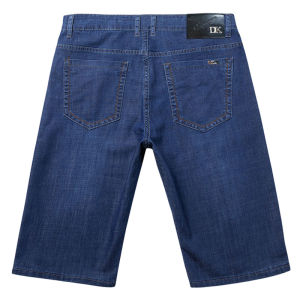 Summer Thin Ice Silk Five-Point Mens Loose Straight Leg Jeans Shorts Casual Fashion Urban Style mid Waist Zipper Fly