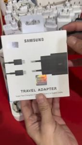 Charger Samsung Note 10 Original 100% Type C ke Type C Real 25W Fast Charging Free Pouch Serbaguna