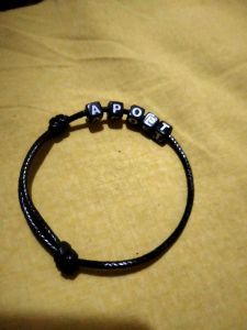 Gelang estetik tali Korea pakai nama atau inisial Termurah