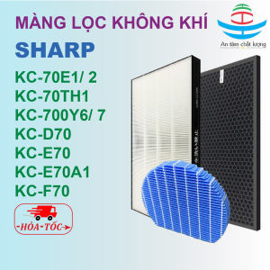 Màng lọc không khí sharp KC-700Y6 KC-700Y7 KC-70E1 KC-70E2 KC-70TH1 KC-D70 KC-E70 KC-E70A1 KC-F70 KC-D60E KC-WF50 Màng lọc hepa màng bù ẩm sharp màng than hoạt tính