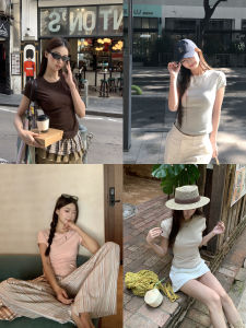 Stylish Elegant Short Sleeve Slim Fit T-Shirt