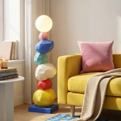 AOMAO | Dopamine Colorful Stone Stack Ambient Floor Lamp